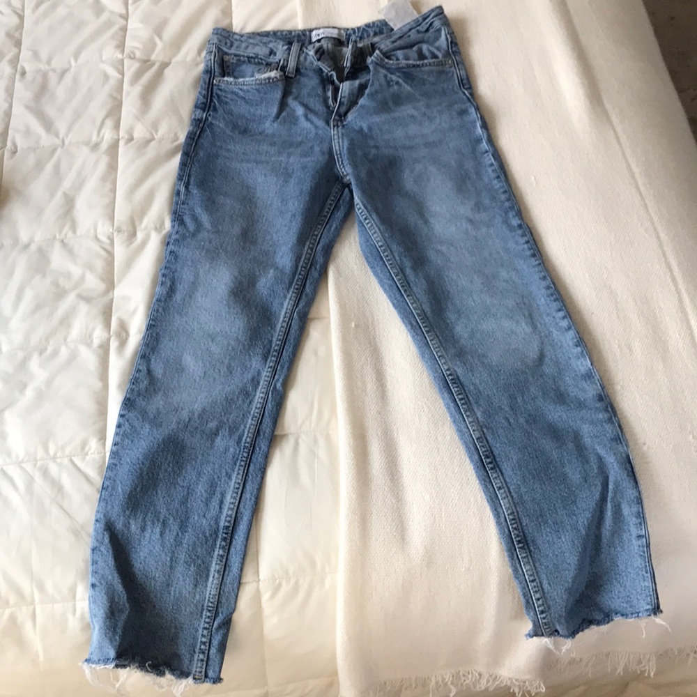 Zara straight jeans